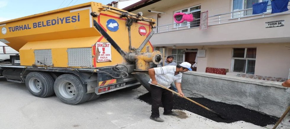 Turhal'da atıl asfalt ekonomiye kazandırılıyor